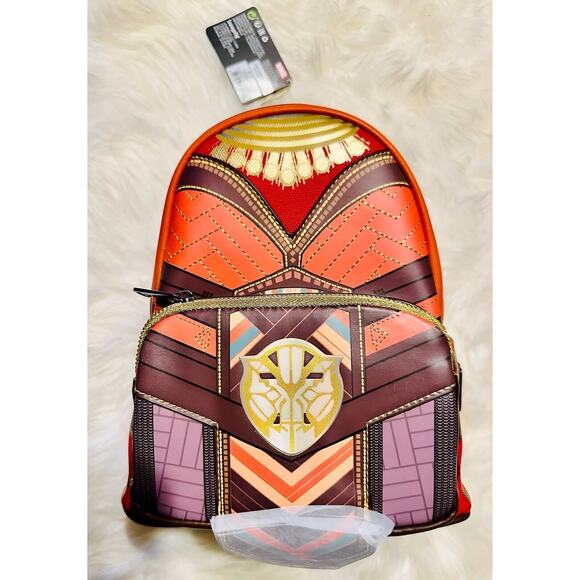 *NEW* Loungefly Marvel Black Panther Okoye Cosplay Mini Backpack - Picture 1 of 6
